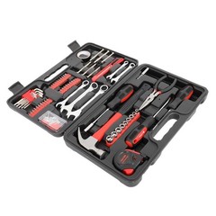 Portable 148 Pieces Hand Tool Set with Case for Home Repair and Maintenance