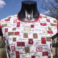 True Vintage Apron Smock HTF Countries Japan France Greece Ecuador Pockets Rare
