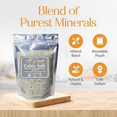 All Goods 5Oz Coarse, Hand Harvested Celtic Salt Organic 82 Minerals Coarse, Fr