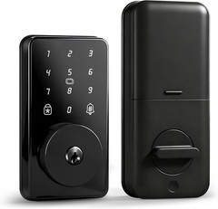 Keyless Entry Door Lock with Keypad, Smart Deadbolt Lock for Front Door with 2