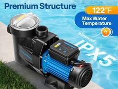 Swimming Pool Pump 1.5/2.0/2.5HP Self Primming w/ Timer for in/Above Ground Pool