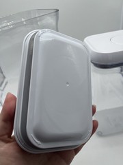 OXO Good Grips POP 3.4 & 2.5 qt Rectangular Plastic Snap Lid Containers Set of 2