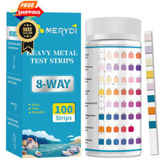 Heavy Metals Water Test Strips (8 Tests) – 100ct Home Testing Kit for…