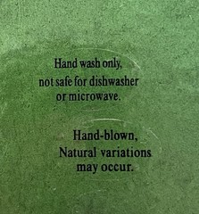 New Hand Blown Golf Themed Serving Dish, Hand Wash Only!