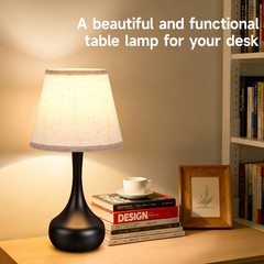 17” Table Lamps Set of 2 Touch 3-Way Dimmable for Living Room Bedroom Bedside