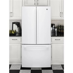 GE GWE19JGLWW 33″ Counter Depth French Door Refrigerator 18.6 Cu Ft
