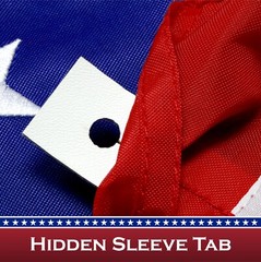 American US USA Pole Sleeve Flag United States 2×3 Feet Embroidered Polyester