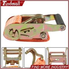 Findmall 1.5″ x 15′ Ratchet Straps J Hook 4000-lbs Heavy Duty Tie Downs 10 Pack