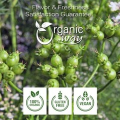 Organic Way Coriander Whole – Adds Flavour | Organic, Kosher & USDA Certified