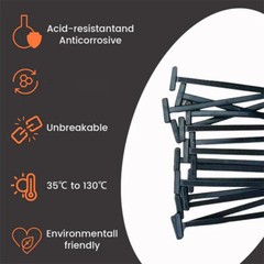 200PCS-Universal Cable Tie Buckle, Heavy Duty Self-Locking Nylon Zip Ties Holder