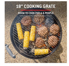 Weber Original Kettle 22-in W Black Kettle Charcoal Grill