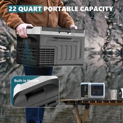 12V Portable Refrigerator Freezer -4℉~68℉ Car Cooler 12/24V DC 110V AC Camping