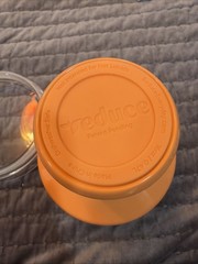 REDUCE Saltini 16 oz Cocktail Tumbler with Lid, Papaya Color