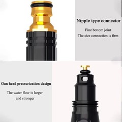 High Pressure Car Wash Water Gun Spray Nozzle Portable Garden Hose Washer
