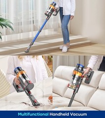Cordless Vacuum Cleaner 65KPa 550W 75min Runtime Stick Carpet Floor Cleaner