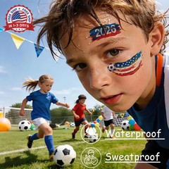 45 Pcs Soccer Tattoos for Kids, Teens, Adults – World Cup 2026 Merchandise, Worl