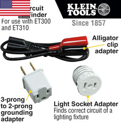 ET310KIT AC Circuit Breaker Finder Kit, Electric Tester, GFCI Tester, Leads, Ada