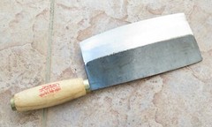 Crude – Chinese Vegetable Cleaver Knife, 7 inch,Carbon Steel, Super Thin & Light