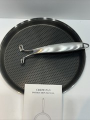 Innerwell Stainless Steel Crepe Pan 11” Non Stick Honeycomb New- No Box