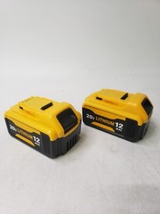 Lot of 2 FOR DEWALT 20V 12.0 AH Lithium-Ion Rechargeable Battery