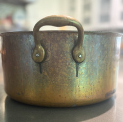 Vintage de Buyer Inocuivre 5-Piece Copper Cookware Set – Made in France
