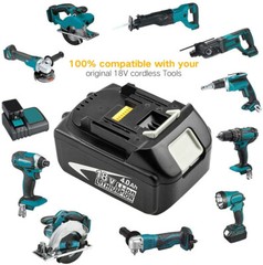 2Pack For Makita BL1850B 4000mAh 18V Lithium-Ion Battery LXT BL1860B BL1840B NEW