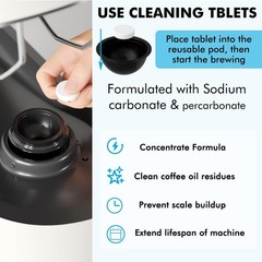 12 Months Supply Descaling Compatible with Vertuo, Odorless Coffee Brewer Mac…