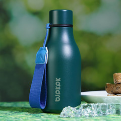 Insulated Water Bottles, 12Oz Stainless Steel Metal Water Bottle with Strap, BPA
