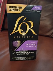 L’OR Espresso Profondo Lungo Ground Coffee Nespresso Compatible ☕SEPT/2026☕