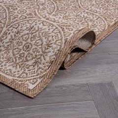 Rugshop Outdoor Rug Transitional Floral Circles Textured Indoor Outdoor Rugs 5×7
