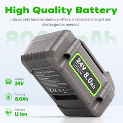 24V 8Ah Replacement Battery for Flex FX0221-1 Compatible with Flex Cordless Tool