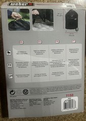 Weber Grill Cover 22in Master-Touch Black Polyester Premium 7150