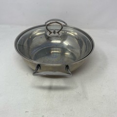 KitchenArt Artist Premium Stainless Wok w/ Lid, 12in, Silver