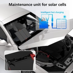 30W Solar Panel 12V Trickle Charger Battery Charger Kit Maintainer Boat Car RV