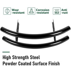 2-Bar Front Bumper Guard Lawn Protection W/ Stickers For John Deere 100 Series