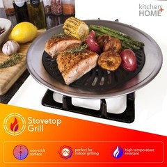 Stove Top Grill Pan – Smokeless Nonstick Indoor Grill Plate for Gas & Electric