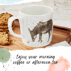 Royal Worcester Wrendale Designs Bone China 14 Ounce Mug – Gentle Jack (Donkey)