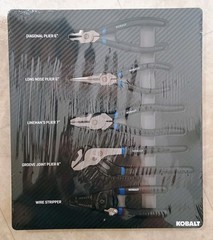 KOBALT 9 Piece Tool Set 6 Pliers, 2 Adjustable Wrenches and Wire Strippers