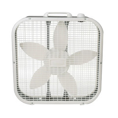 20″ 3-Speed Classic Box Fan with Weather-Resistant Motor, White, B20200