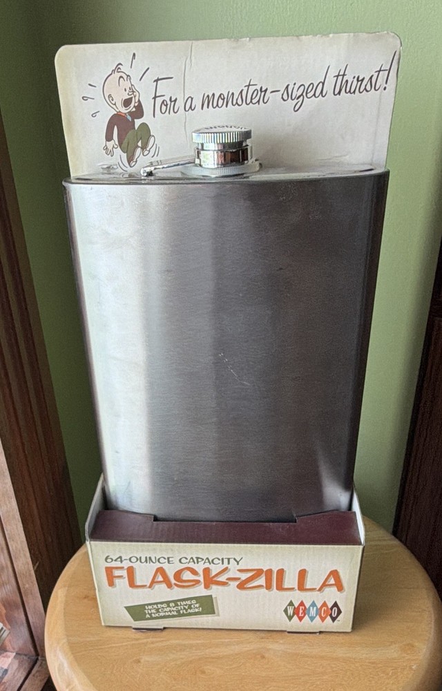 Stainless Steel Silver, Wemco Flask 64 oz Hand Wash Only