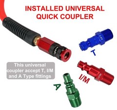 Air Compressor Hose 1/4″ x 50 Ft Flexeel Reinforced Polyurethane (PU) Air Hose