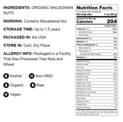 Organic Macadamia Nut Halves and Pieces – Non-GMO, Unsalted – by Food to Live