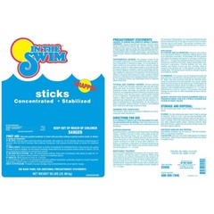 In The Swim 4 Inch Stabilized Chlorine Sticks – 98.6% Trichlor 25 Pounds