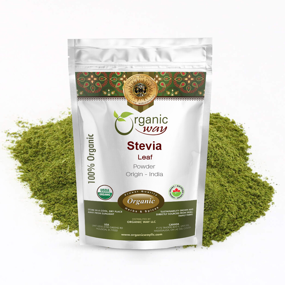Organic Way Stevia Leaf Extract Powder – Organic, Kosher & USDA Certified