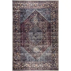 Irene Multicolor Distressed Washable 2 Ft. X 3 Ft. Scatter Rug