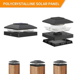 6/12/18Pack Solar Post Cap Light For 4×4 Outdoor Waterproof LED Deck Fence Light