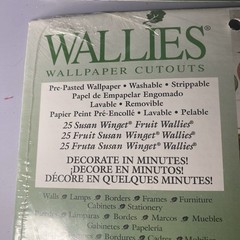 VNTG Wallies Lot of 4 Sets FRUITS Wallpaper Cutouts for Any Room Crafts New