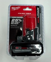 Milwaukee M12 High Output XC5.0 Lithium-Ion Battery Pack – Red (48-11-2450)