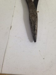 Vintage Pair of Duckbill Pliers, one is Proto 227 other unbranded duck flat nose