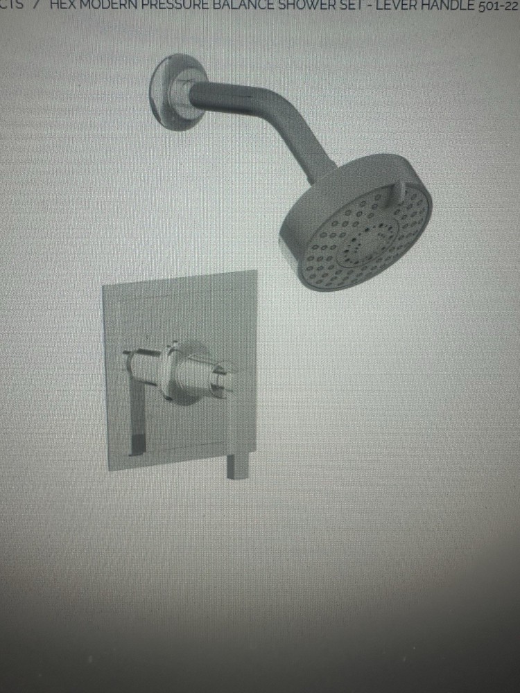 Phylrich 501-22/014 Bathroom Pressure Balance Shower Set POLISHED NICKEL New!